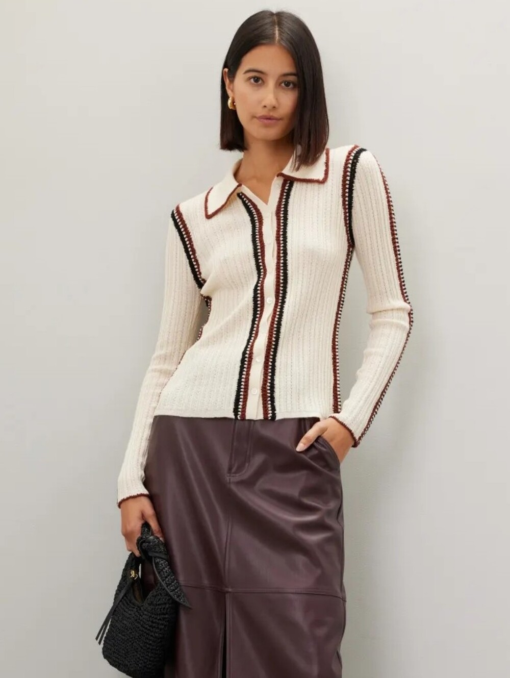 SEA NEW YORK RIVA RIBBED TOP SIZE XS MSRP $350
